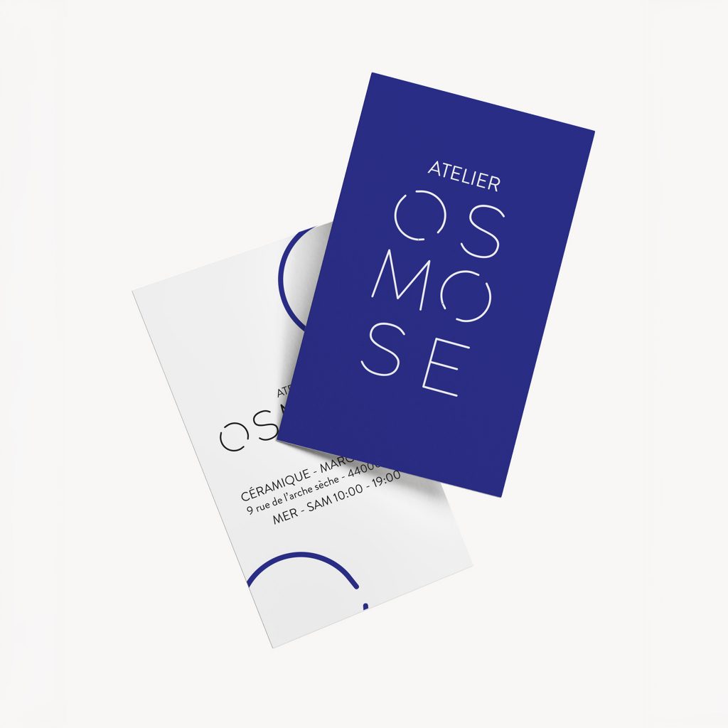 Identité visuelle pour atelier osmose a nantes